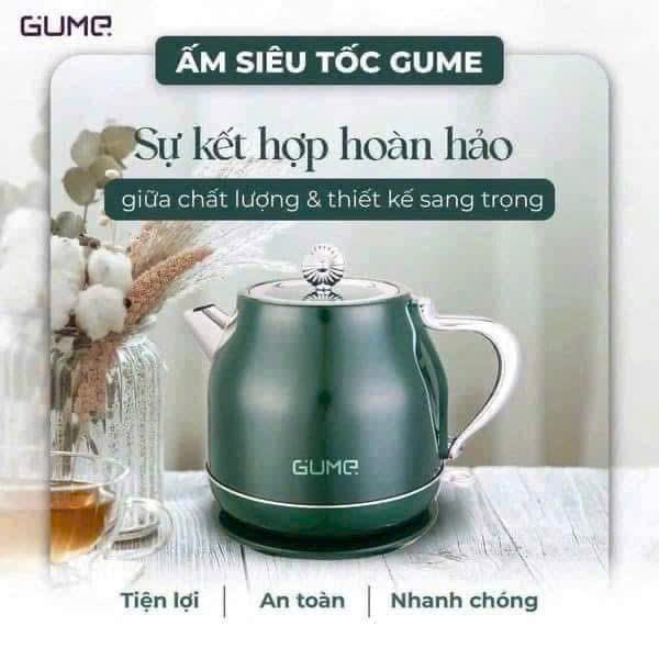 Ấm siêu tốc Gume Hàn Quốc 1,8L 1800W