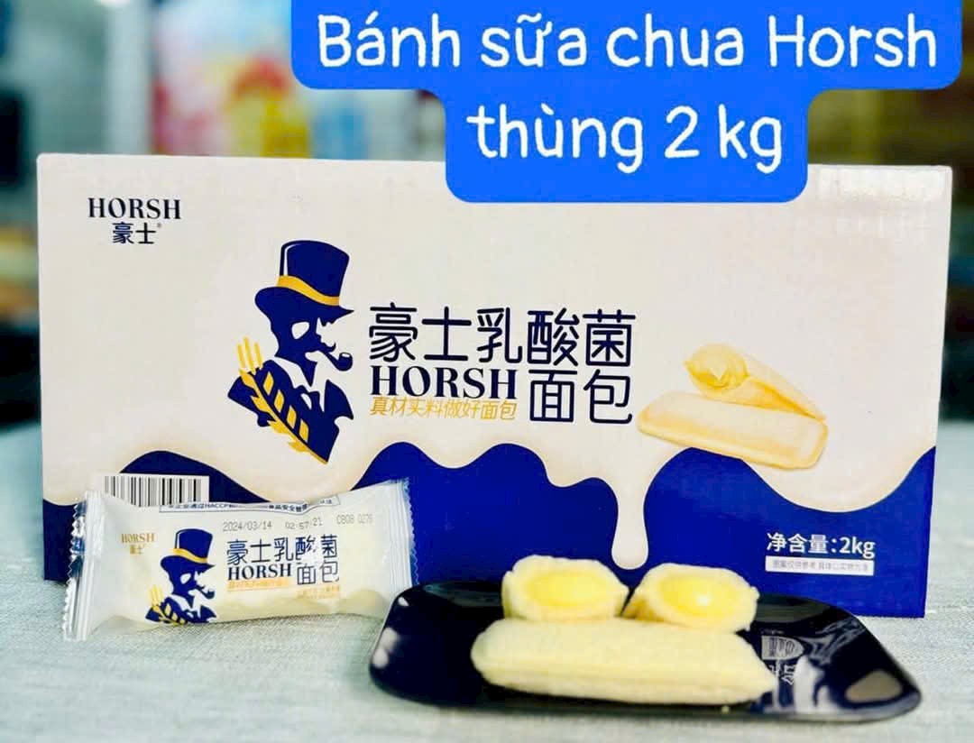 Bánh Sữa Chua Ông Già Hút Tẩu Horsh Đài Loan Hộp 2 Kg  