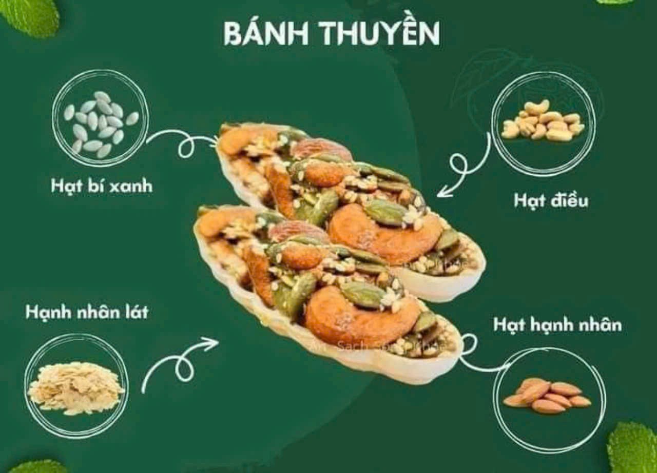 Bánh thuyền mix hạt dinh dưỡng