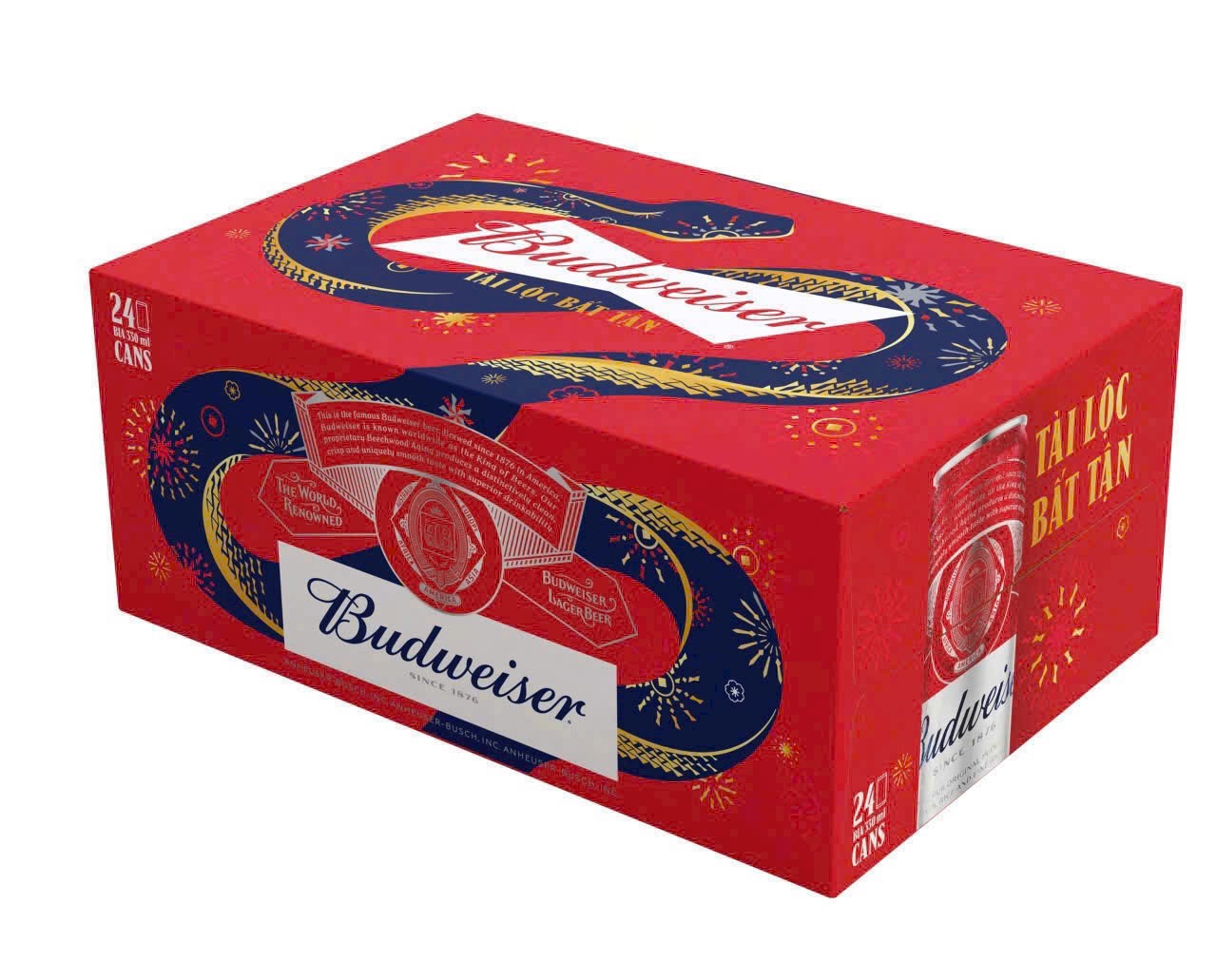 Bia Budweiser thùng 24 lon x 330ml