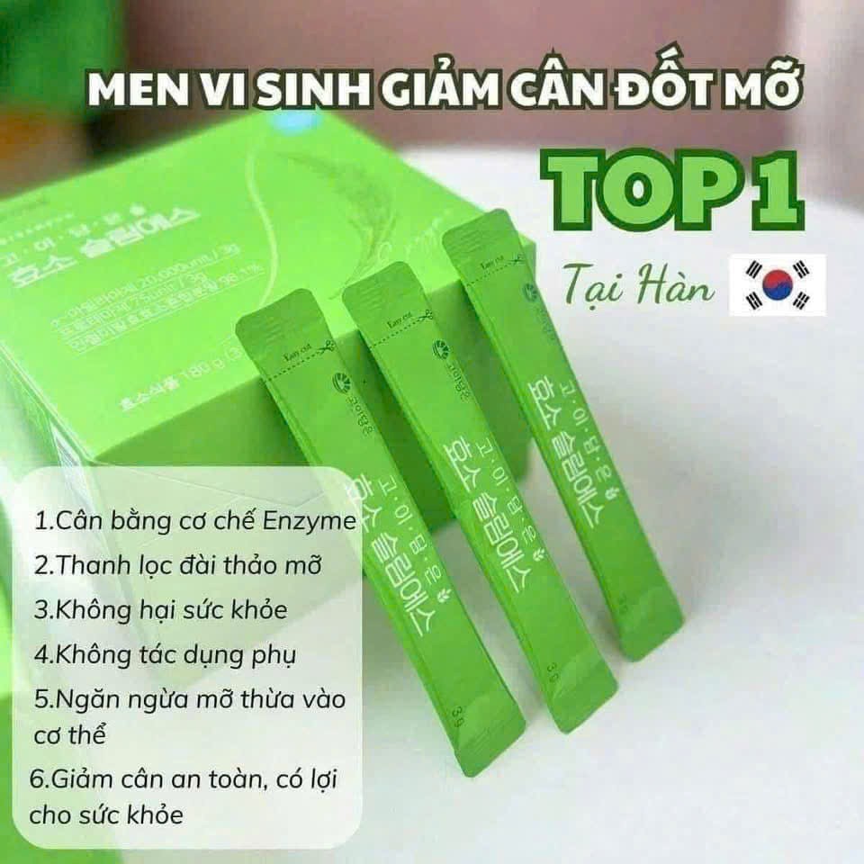 Detox giảm cân an toàn Enzyme GOIDAMEUN Hàn Quốc hộp 60 gói