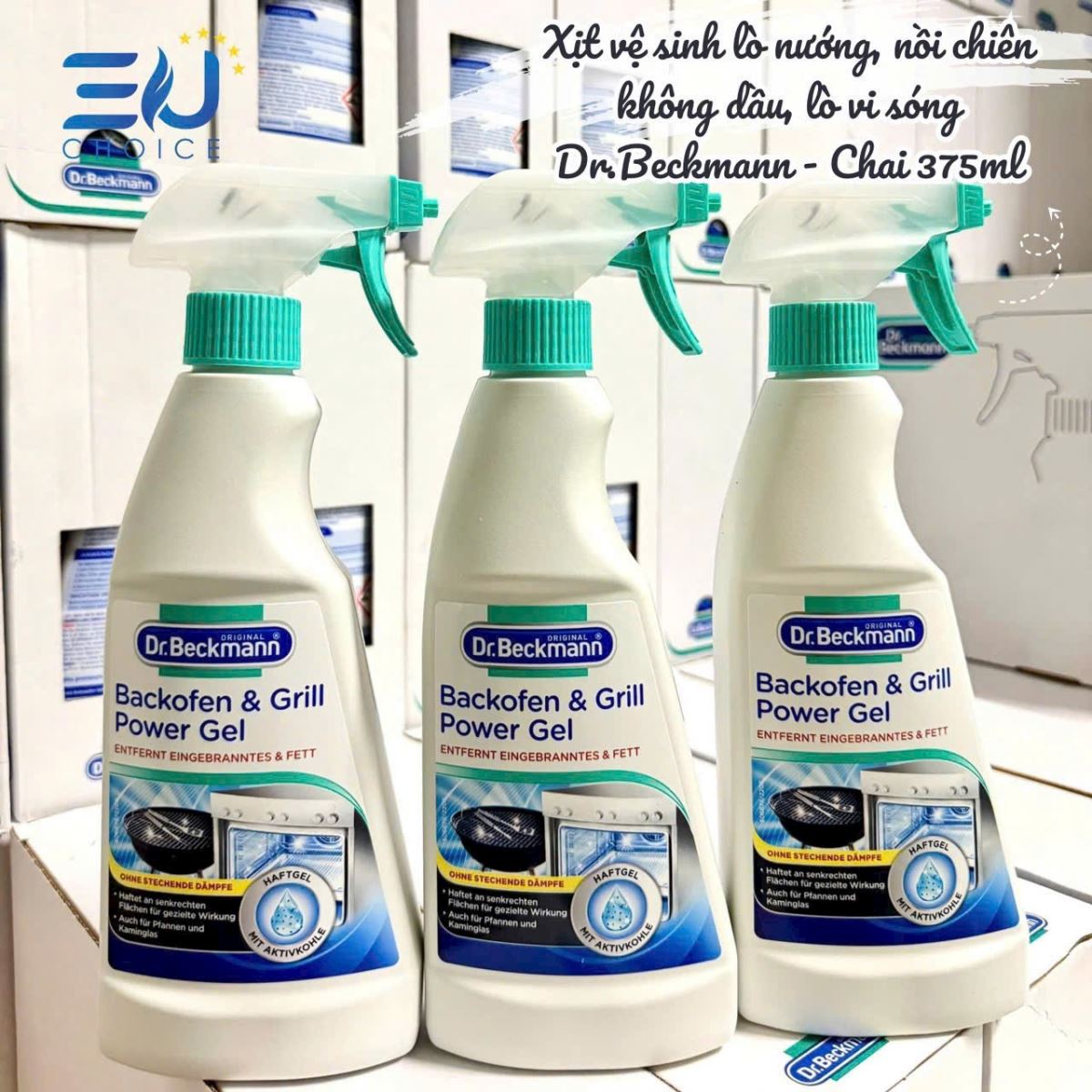 Dung dịch vệ sinh đồ nhà bếp Dr.Beckmann 375ml