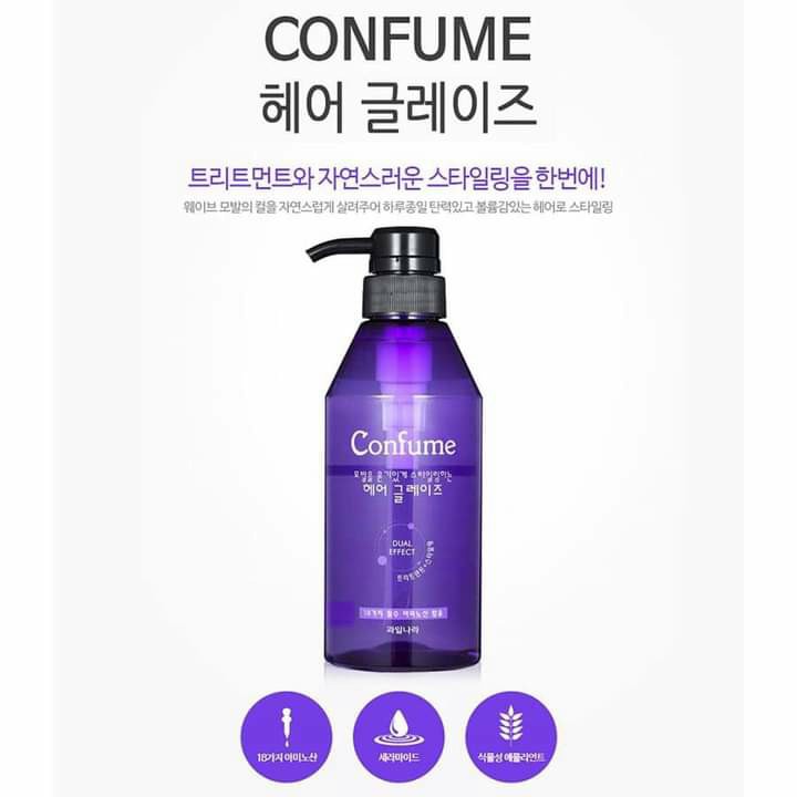 Gel mềm tạo kiểu tóc Confume 400ML Hàn Quốc