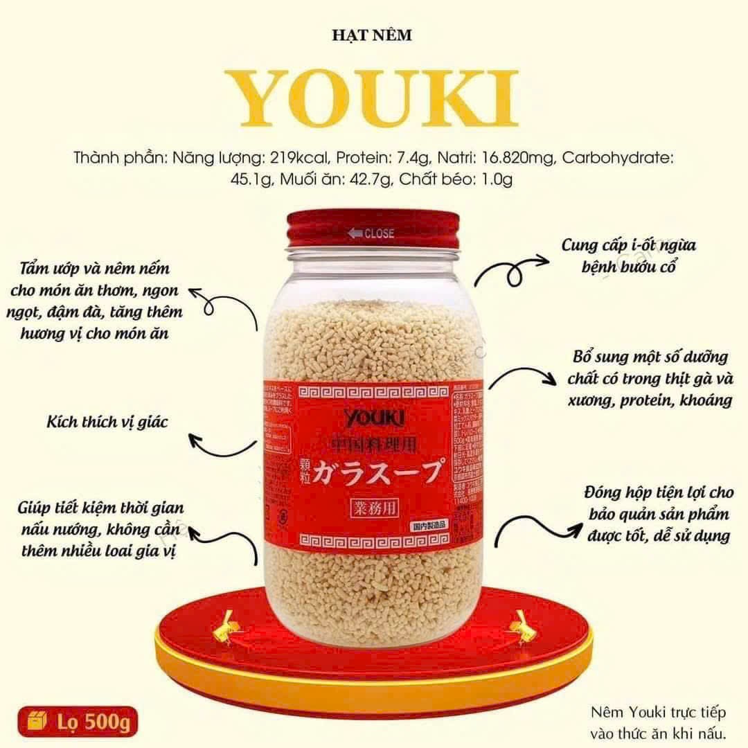 Hạt nêm YOUKI Nhật Bản 500g 