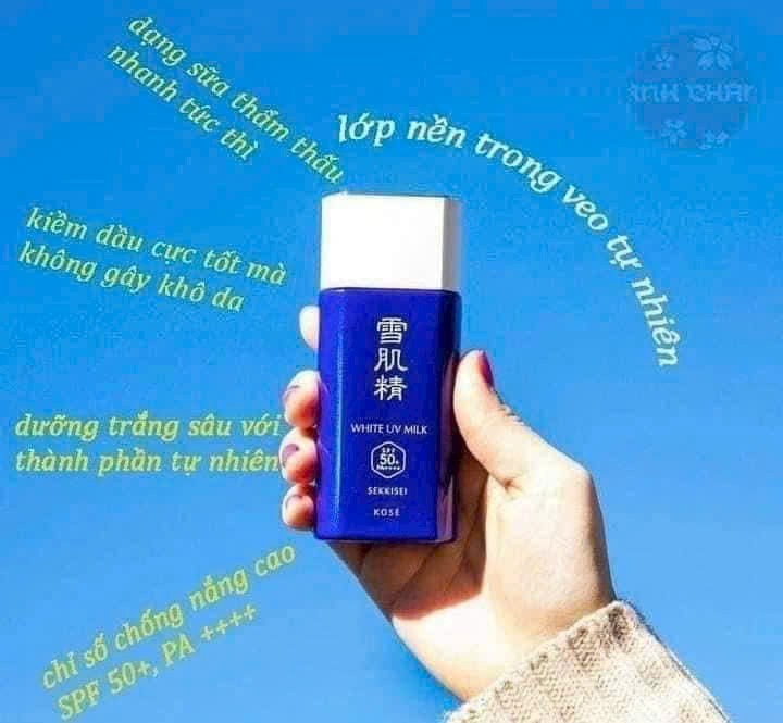 Kem chống nắng dạng sữa Kose Sekkisei Skincare UV Milk 55ml