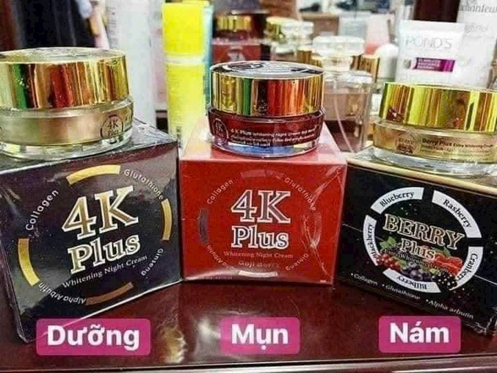 Kem 4K Plus 5X Thái Lan 20g - Trị nám, mụn, tàn nhang, dưỡng trắng