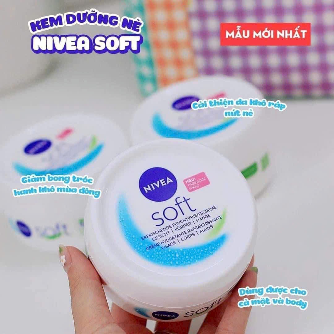 KEM NẺ NIVEA SOFT CỦA ĐỨC 200ML MẪU MỚI