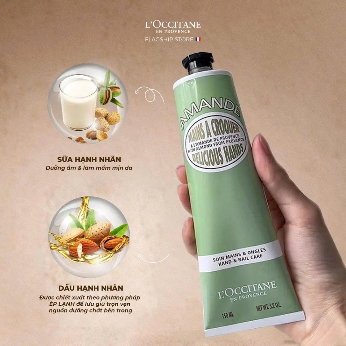 Kem dưỡng da tay Loccitane Amande hạnh nhân 75ml 