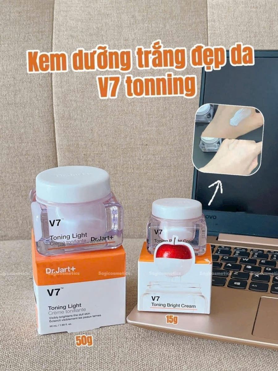 Kem dưỡng da V7 Toning light của Dr. Jart+ Hàn Quốc 50g