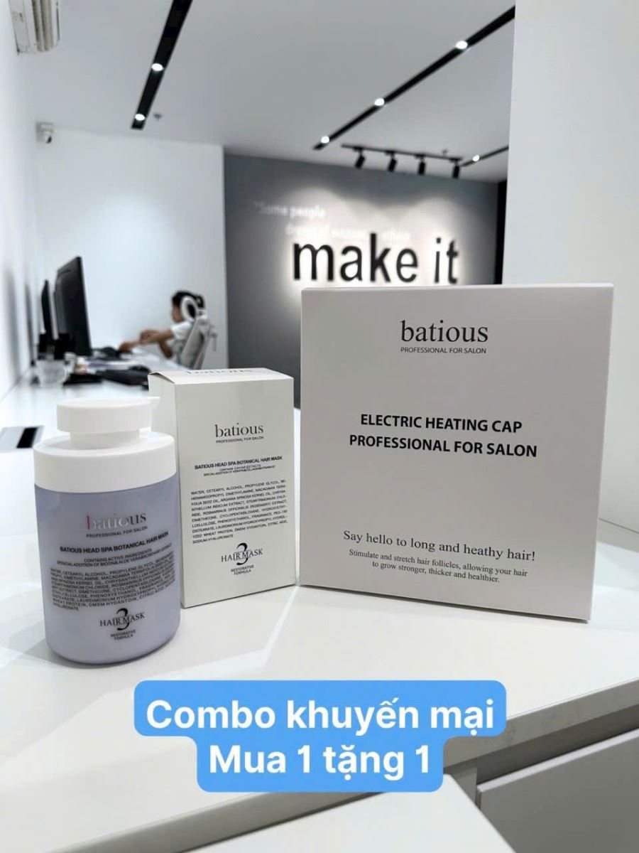 Mua kem ủ tóc Batious tặng kèm 1 mũ ủ tóc Batious 