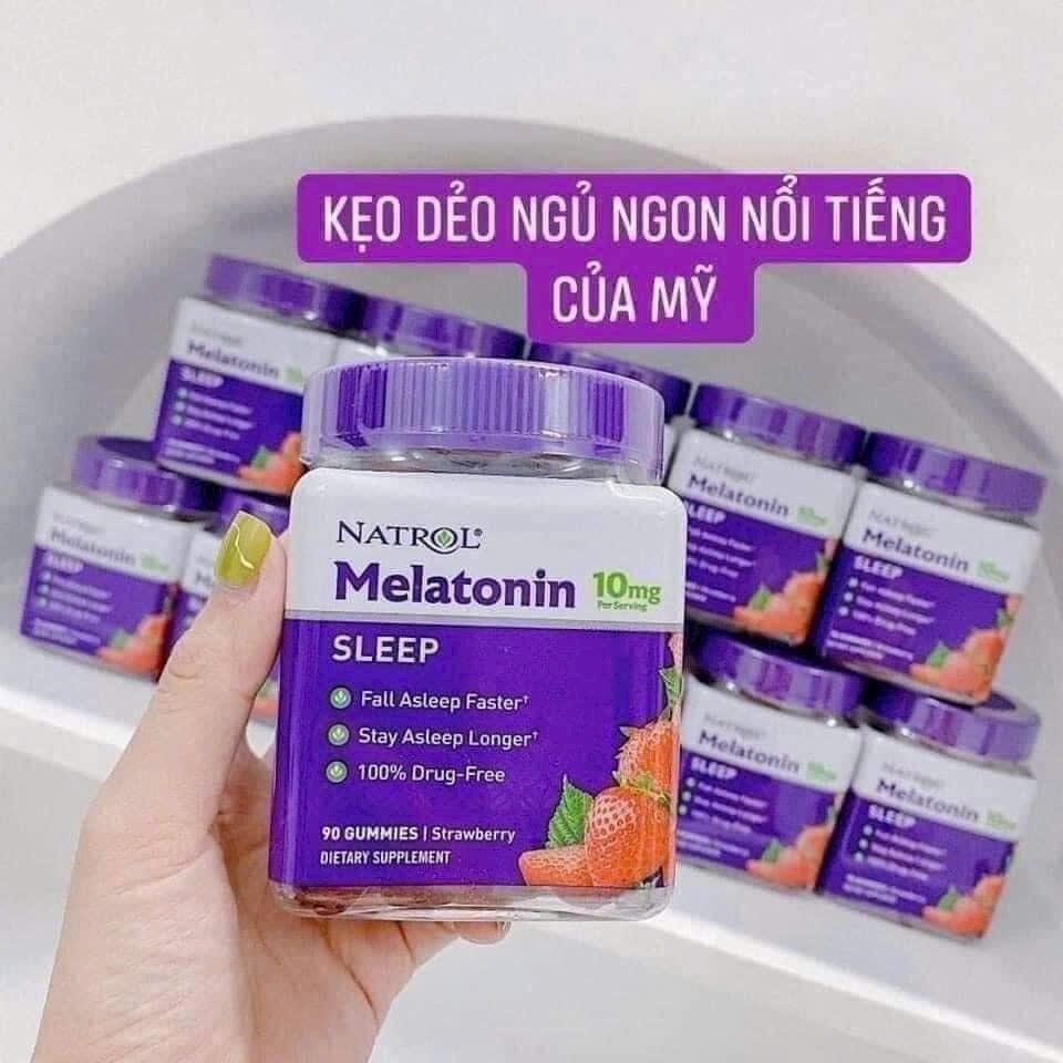 Kẹo ngủ ngon Natrol Melatonin Mỹ hộp 90 viên