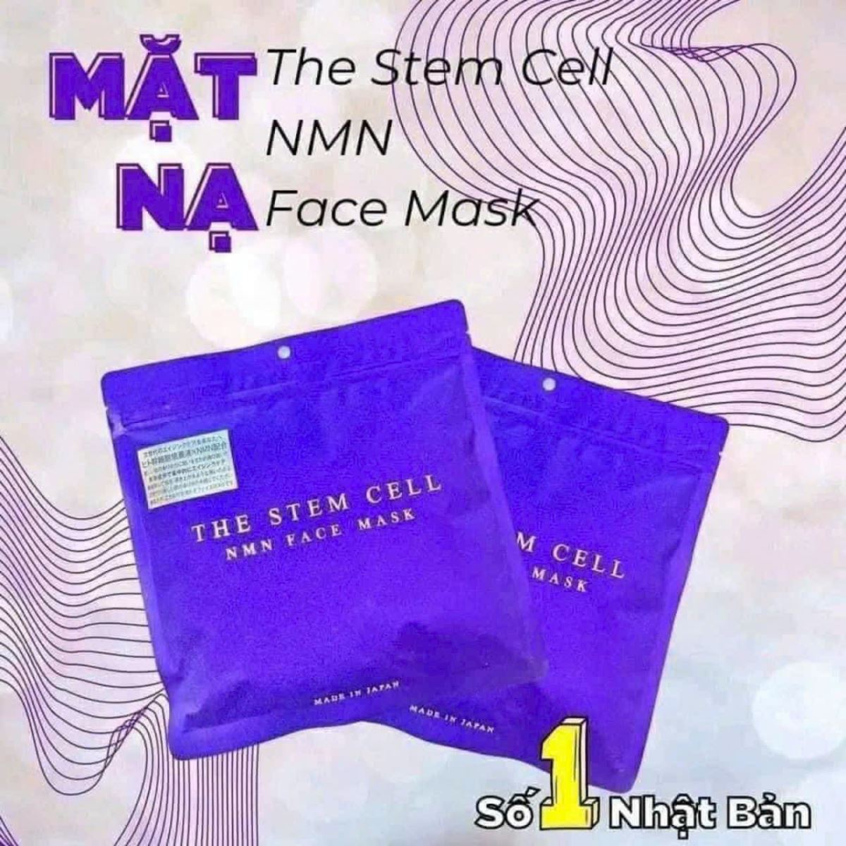 MẶT NẠ CHĂM SÓC THE STEM CELL NMN TÍM (30 MIẾNG)