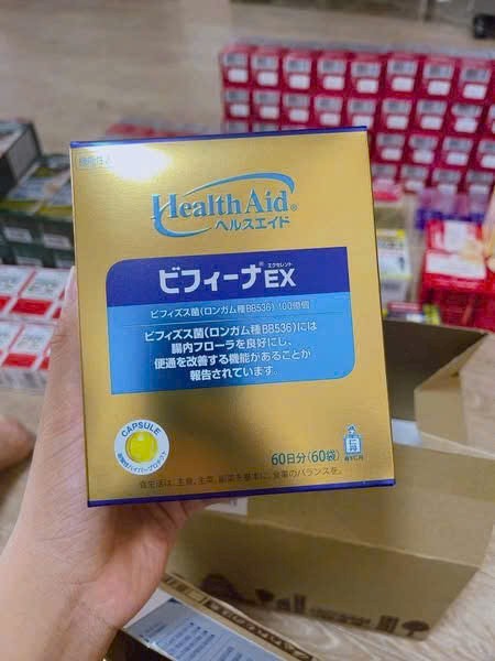 Men tiêu hóa Bifina EX Health Aid Nhật Bản hộp 60 gói 