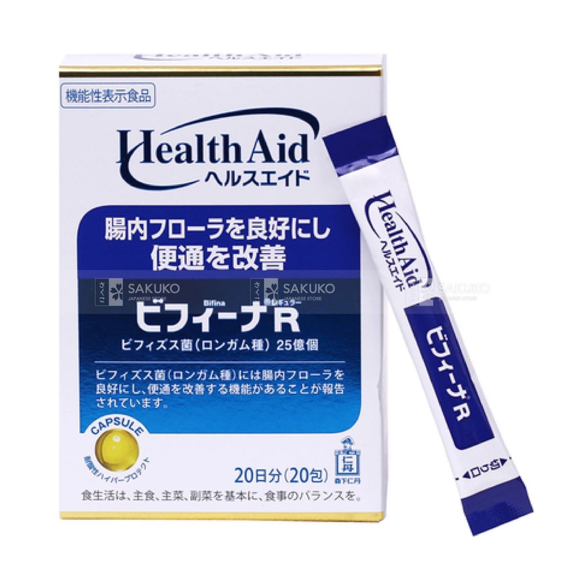 Men vi sinh Bifina R Health Aid Hộp 20 gói Nhật Bản 