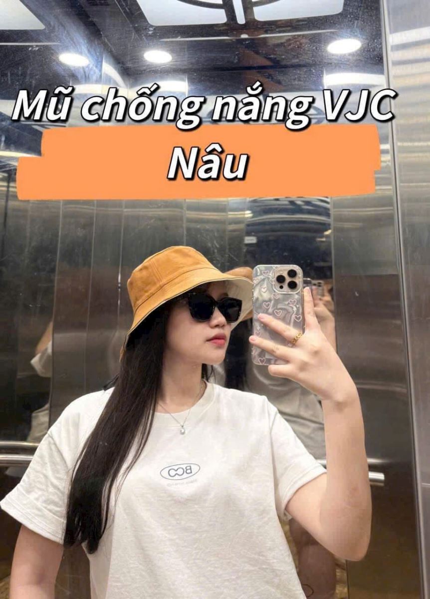 MŨ CHỐNG NẮNG UV 2 MẶT VJC ESSENTIALS