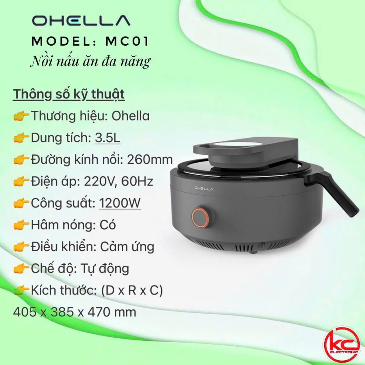 Nồi đa năng OHELLA Master Multicooker Hàn Quốc 3,5L 