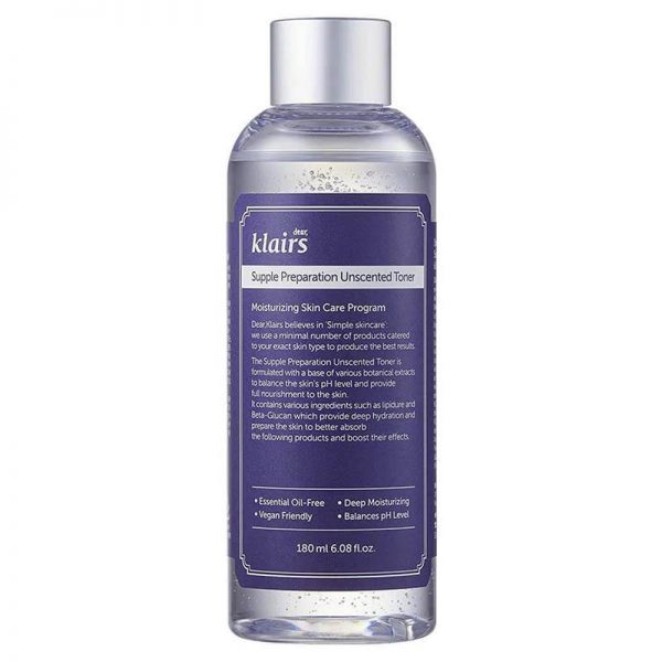 Nước hoa hồng không mùi Klairs Hàn Quốc 180ml