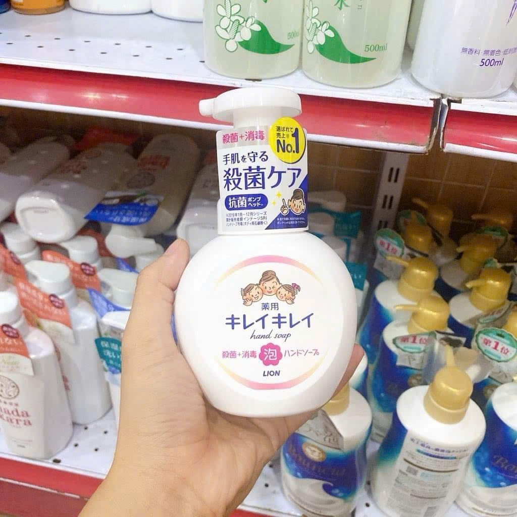 Nước rửa tay tạo bọt Lion Nhật Bản 500ml 