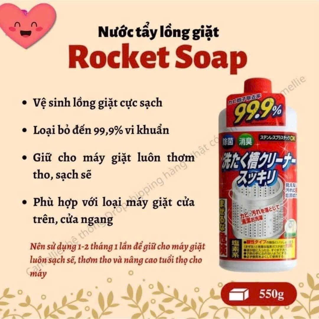 Nước tẩy lồng giặt Rocket Nhật Bản 