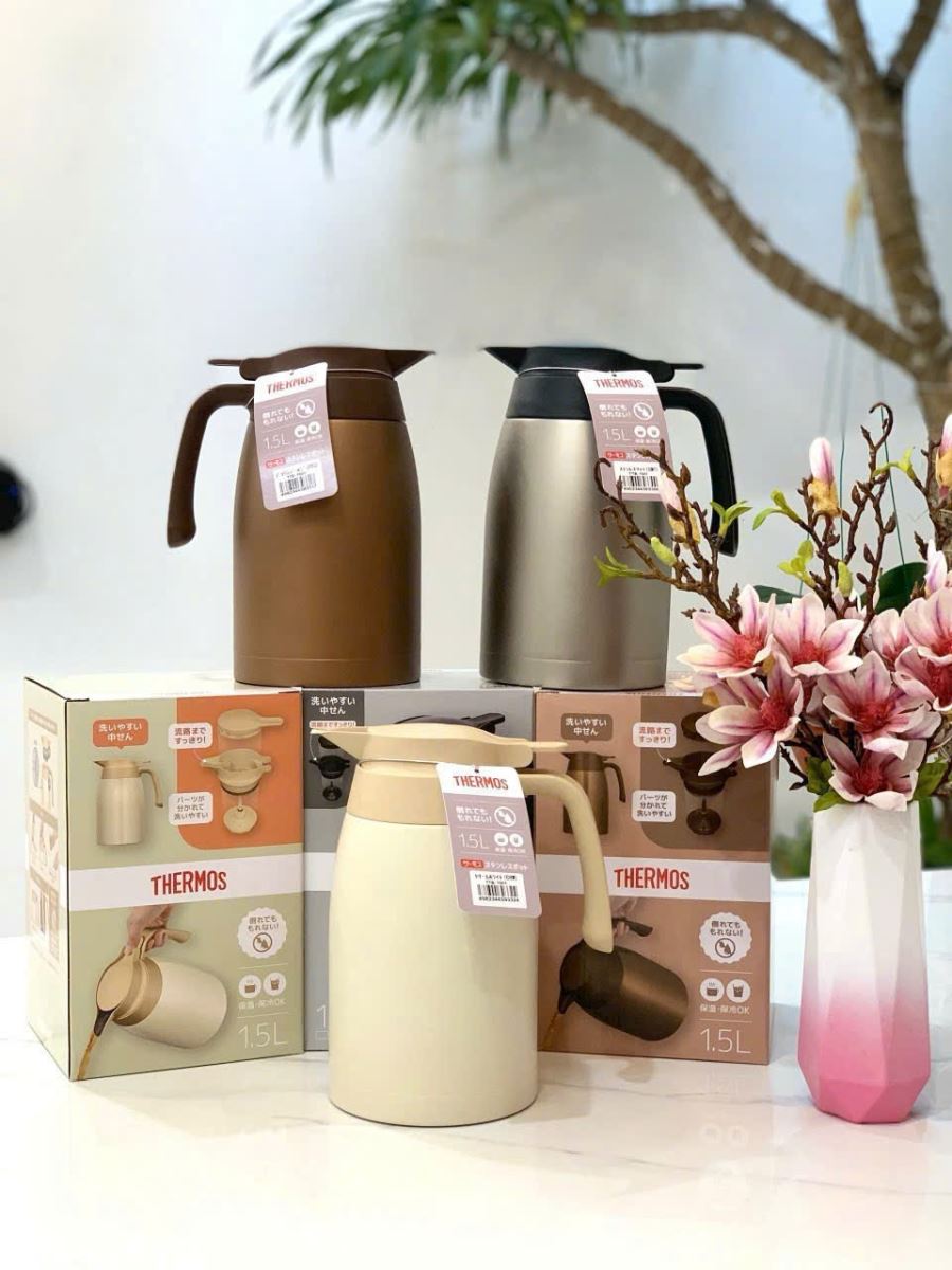 PHÍCH NƯỚC GIỮ NHIỆT THERMOS 1.5L NỘI ĐỊA NHẬT BẢN