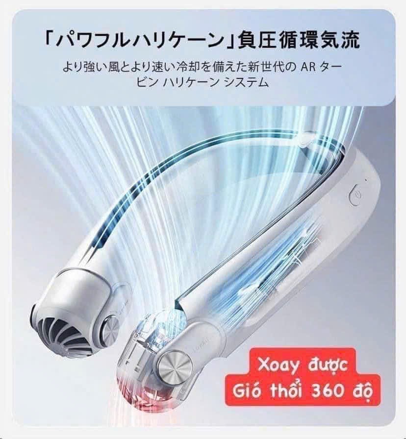 Quạt đeo cổ công nghệ mới Nhật Bản