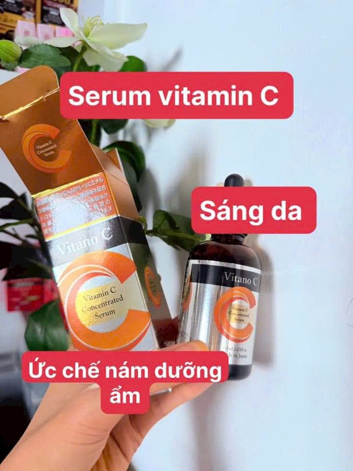 Tinh chất Vitamin C Vitano C Huyết thanh chuyên sâu lọ 60ml Nhật Bản 