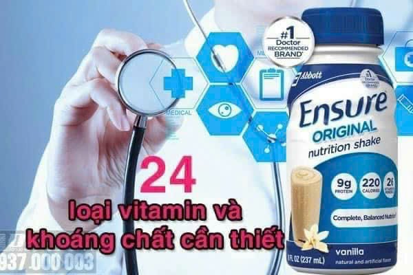 Sữa Ensure nước của Mỹ thùng 16 chai x 237ml 