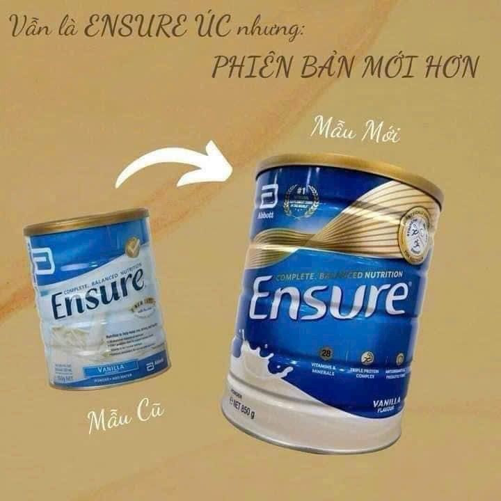 SỮA ENSURE ÚC HỘP 850gr