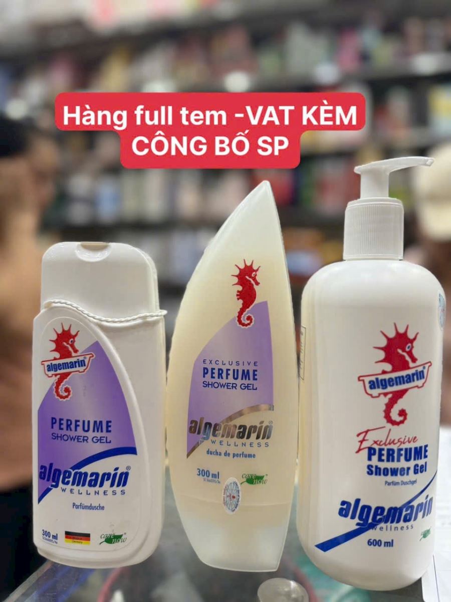 Sữa tắm cá ngựa Algemarin Đức 600ml (chai vòi)