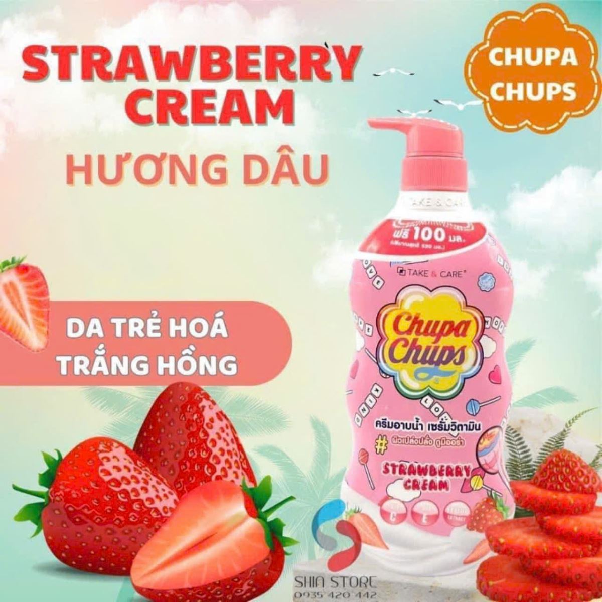 Sữa tắm Chupa Chups cho bé 550ml Thái Lan