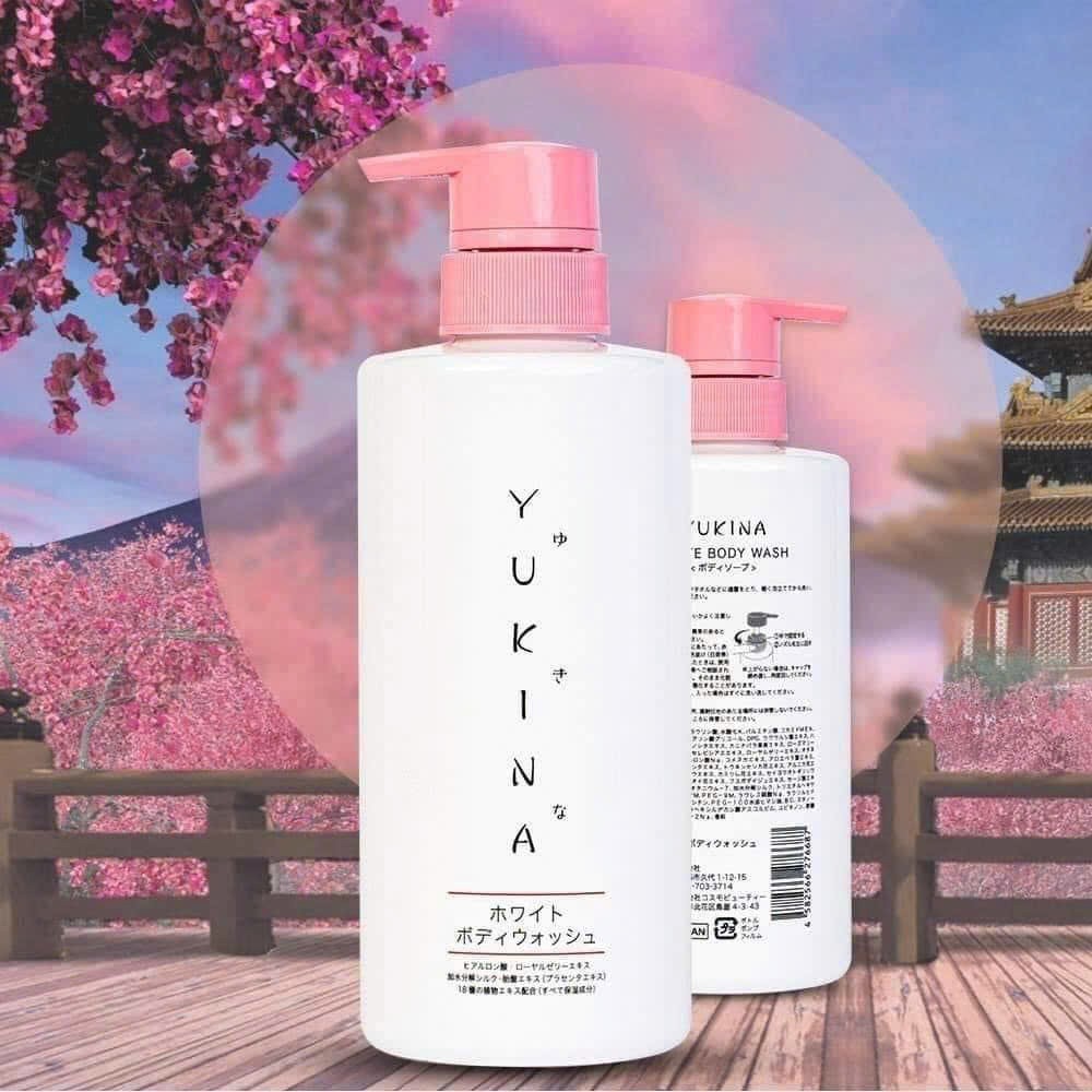 Sữa tắm dưỡng trắng da Yukina Nhật Bản 500ml