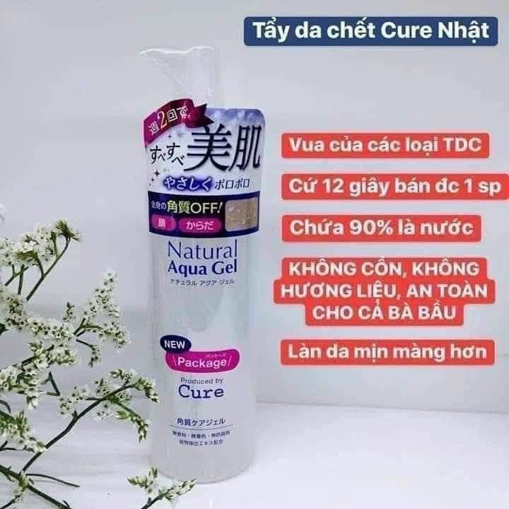 Tẩy da chết Cure Natural Aqua Gel Nhật Bản Tuýp 250g