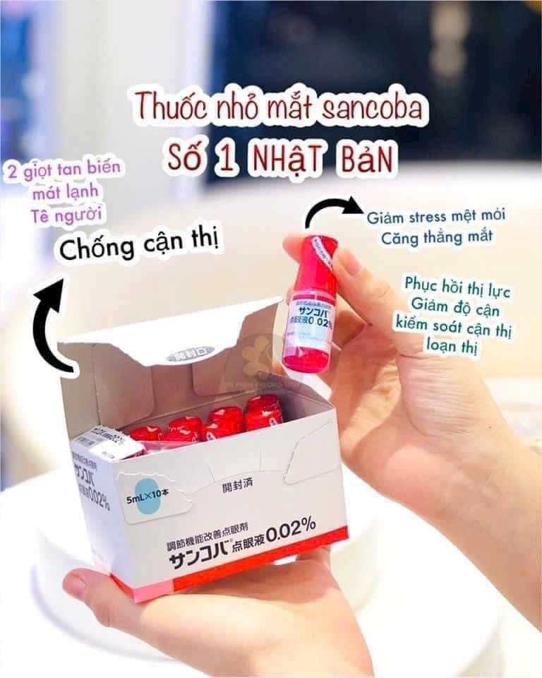 Nhỏ mắt cận thị Sancoba Nhật Bản (2 lọ)