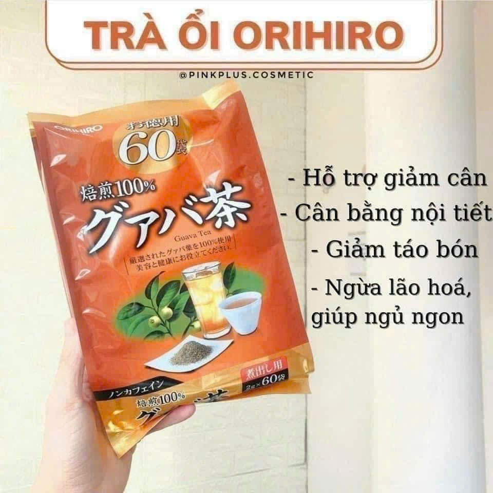 Trà ổi giảm cân Orihiro Guava Tea Nhật Bản bịch 120g 60 túi lọc