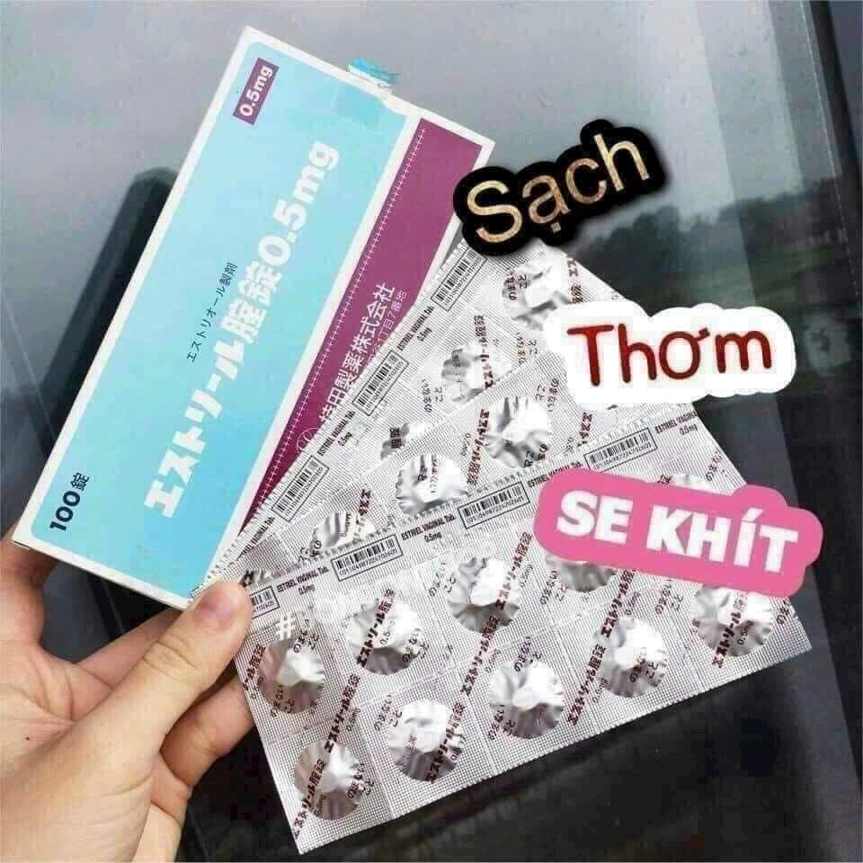 Viên nén đặt chữa viêm nhiễm, se khít âm đạo ESTORIL 0.5mg (vỉ x 10 viên)