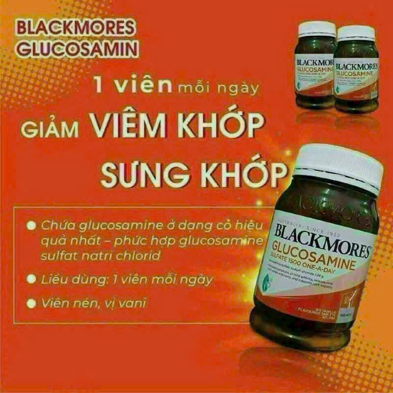 Viên uống bổ xương khớp Glucosamin Blackmores Úc hộp 180v