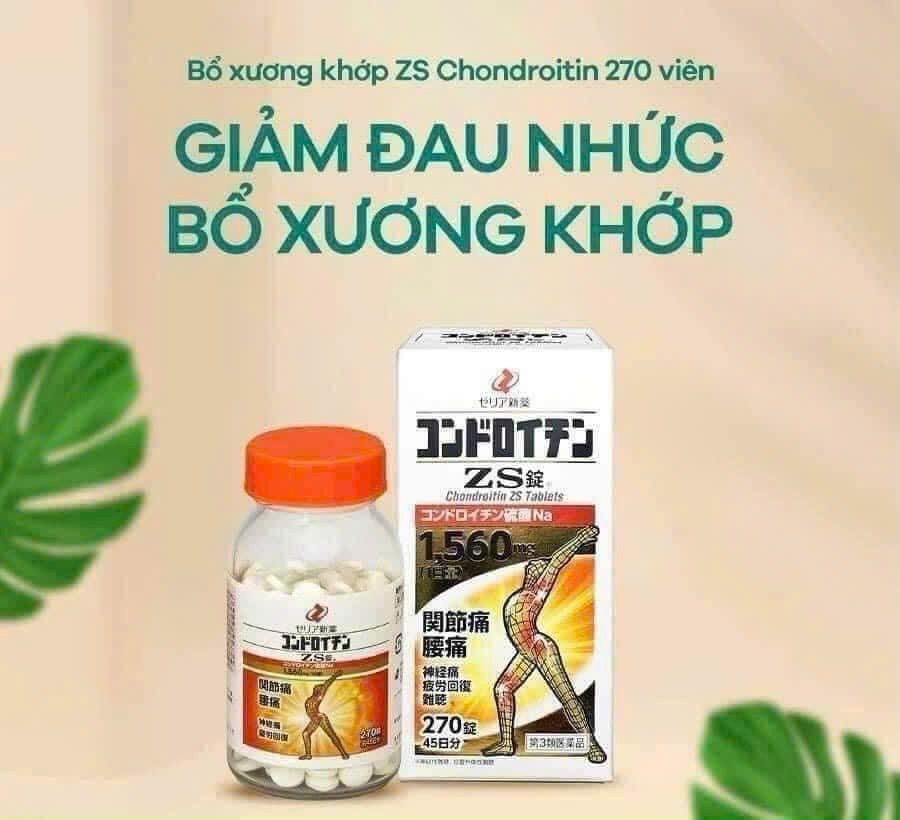 VIên uống bổ xương khớp ZS Chondroitin Nhật Bản 270 viên (Thuốc xương nhện)