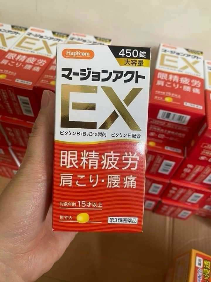 Viên uống chữa đau cổ vai gáy và tê tay Hapycom Ex Nhật Bản 450v