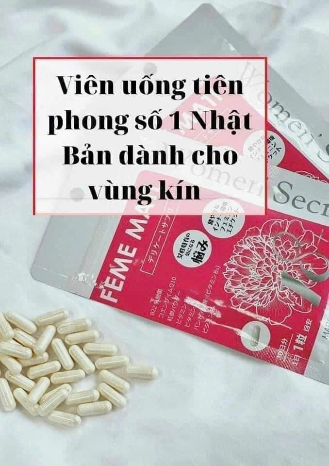 Viên uống men phụ khoa Feme Mati Nhật Bản túi 30 viên 