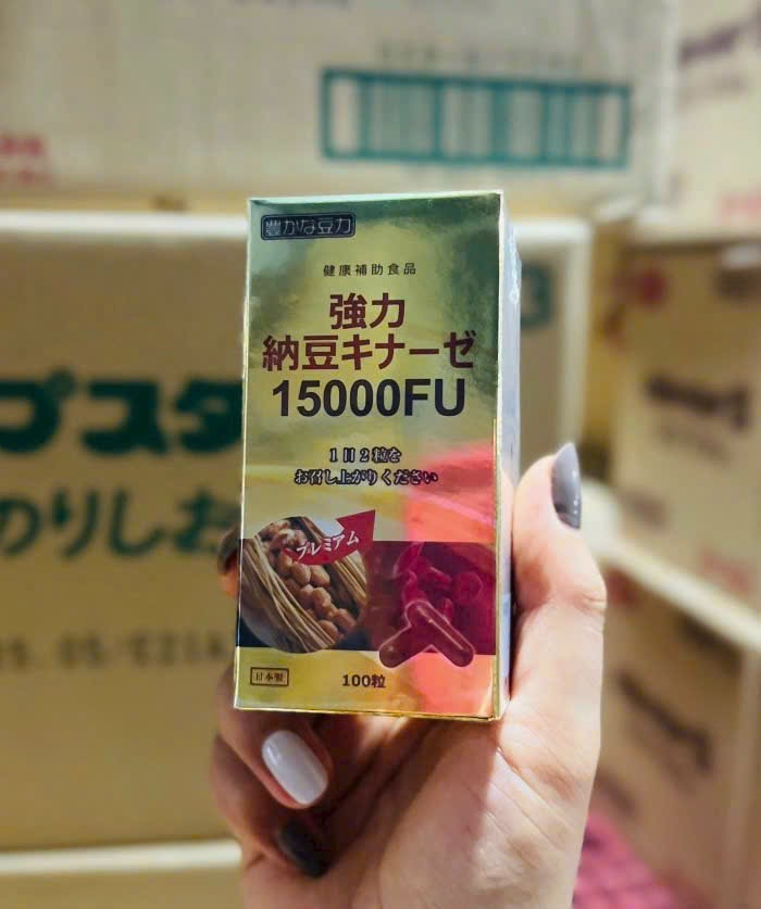 Viên uống phòng ngừa tai biến Natto 15000FU hộp 100 viên Nhật Bản