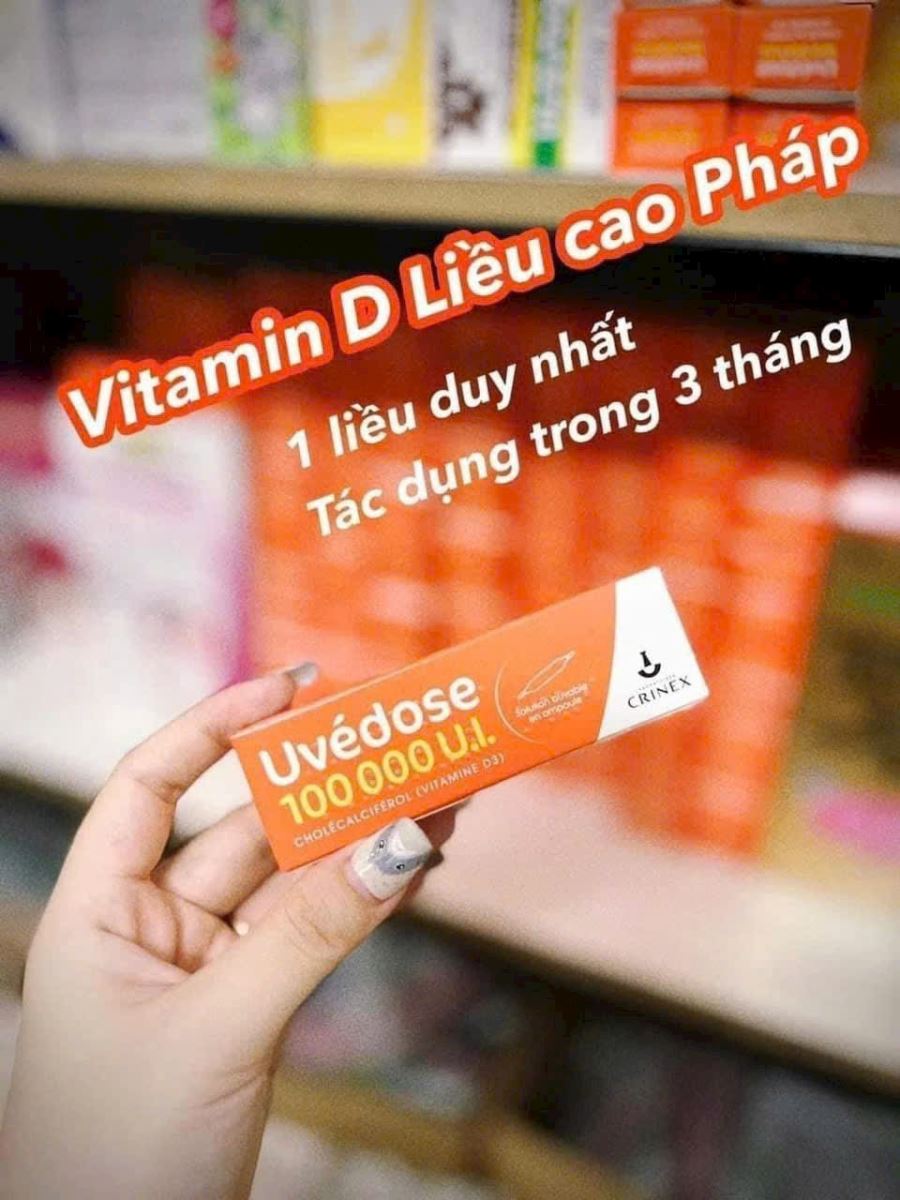 Vitamin D3 liều cao Uvedose Pháp - 1 liều tác dụng trong 3 tháng