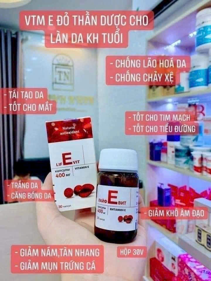 Vitamin E đỏ của Nga loại 400mg