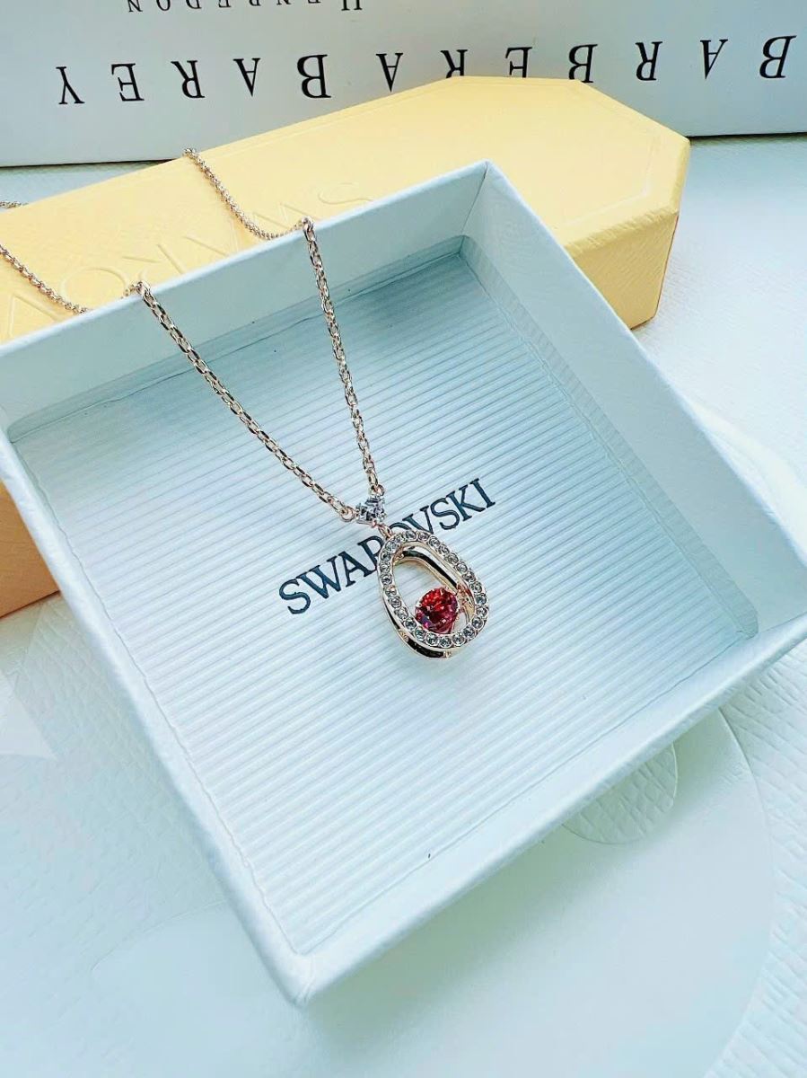 Dây giọt lệ đá đỏ Rubi Swarovski 