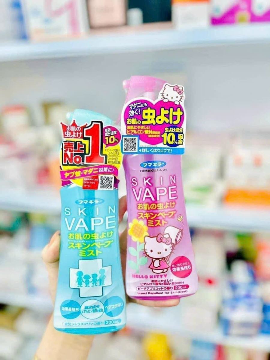 Chai xịt chống muỗi SKIN VAPE Nhật Bản