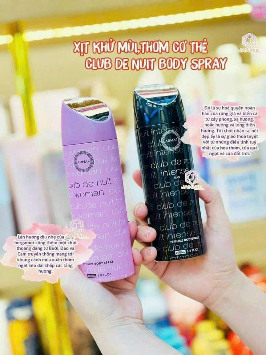 Xịt Thơm Body Club De Nuit 200ml